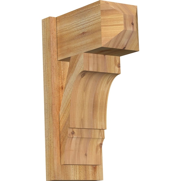 Ekena Millwork Balboa Craftsman Rough Sawn Outlooker, Western Red Cedar, 8"W x 14"D x 22"H OUT08X14X22BOA04RWR - main